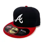 MLB Atlanta Braves Authentic New Era 59Fifty Baseball Cool Base Cap Hat 7 1/2