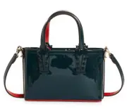 Christian Louboutin Cabata Nano Mini Vosges Patent Leather Tote Crossbody Bag