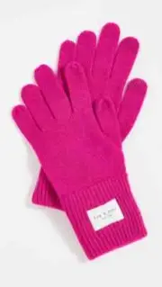 rag & bone Addison Wool Knit Gloves Pink NEW