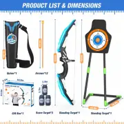 Bow and Arrows for Children Kids Archery Bow Practice Recurve Bow Outdoor Sports