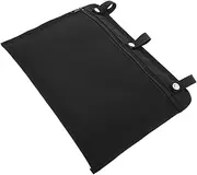 KONTONTY Travel Storage Bag Hanging Hidden Pocket Hidden Safe Bag Hanging Bag Hanger Secret Pouch Washable Bag Travel Hidden Bag Money Hiders for Cash Bag for Valuables Black Polyester