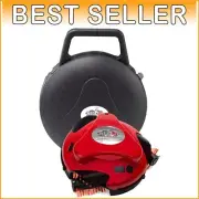 Hands-Free Grill Cleaner Robot with Nylon Brushes - Perfect BBQ Gift in Red