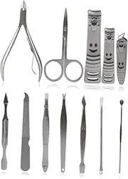 Minkissy Manicure Set Nail Clippers Grooming Kit Case Ideal for All Random Style