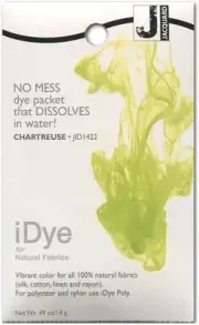 Jacquard IDYE-CHARTREUSE 14gm (DIRECT) Fabric Dye