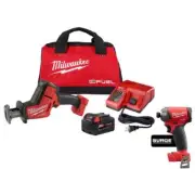 Milwaukee Reciprocating Saw Kit 18V Li-Ion Brushless w/ SURGE Impact Driver