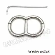 new Latest Stainless Steel 8 Shape Wrist Restraint Handcuffs Slave Constraint