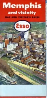 1958 Esso Road Map: Memphis NOS