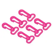 6pcs Plastic Swivel Snap Hook Lobster Clasp Buckle for Webbing Strap Peach
