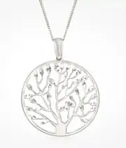 Ross-Simons Italian Sterling Silver Tree Of Life Pendant Necklace