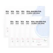 SOME BY MI - Real AHA-BHA-PHA Calming Care Mask - 10pcs