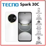 (New) TECNO Spark 30C 8GB+256GB WHITE Dual SIM Unlocked Android Cell Phone
