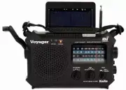 Newest Solar Weather Alert AM/FM/SW Radio Kaito KA500L W/USB AC Adapter!
