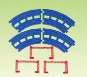 TAKARA TOMY Plarail R-05 DoubleTrack Curved Rail Japan NEW