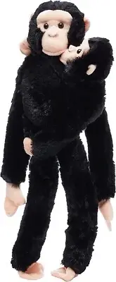 Hanging Monkey Chimpanzee and Baby Kids Plush Toy Gift 28 in Long