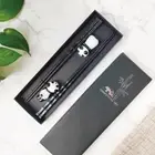 Chinese Japanese Style 2 Pair Reusable Creative Bamboo Panda Chopsticks Gift Set