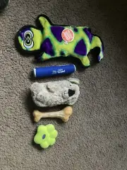 Dog Toys Lot Bundle Kong Fetch Stick Turkey Bone