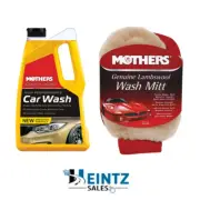 MOTHERS 05664 + 156300 California Gold Car Wash W/ Premium Lambs Wool Wash Mitt