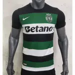 24 25 SPORTING LISBON 主場球衣球迷版頂級品質足球短袖戶外運動襯衫男士足球球衣