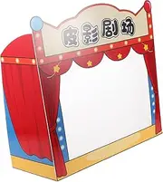 Abaodam Puppet Theater Stage for Boy Girl Shadow Puppets Storytelling Kit Engaging Props for Kindergarten Family Shows Interactive Theater Stage for Educational Play and Cultural