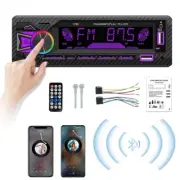 Single 1DIN Car Stereo Audio Bluetooth AM FM MP3 Player SD USB Head Unit Radio