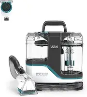 Vax 1-1-142784 SpotWash Max Pet-Design Spot Cleaner, Stain, Car, Upholstery, Sofa and Carpet Cleaning Machine XL Tanks, Motorised Tool and Antibacterial Solution Removes Spills, 2.8 liters, White/Blue