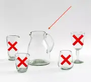 Pottery Barn Santino Recycled Glass Pitcher