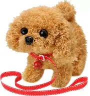 Interactive Plush Teddy Puppy Toy - Walking, Barking, and Wagging Tail
