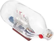 Holibanna Style Drift Bottle with Sailboat Decor Home Adornment for Mediterranean Theme