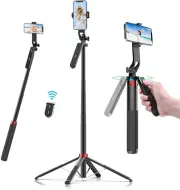 MA09 3-in-1 Selfie Stick Tripod - 71" Extendable with Remote for Phones/Cameras