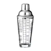 Cocktail Shaker with Measurement Scale for Parties Wine Mixing Cup Mixology Tool