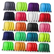 60Pcs Drawstring Backpacks Bulk String Bag Cinch Sack Pack Storage Knapsack