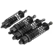 (Black)4pcs Aluminum Front And Rear RC Shocks Absorber For LOSi Lasernut U4 WP