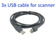 3x USB Cable CBA-U01-S07ZAR for Symbol LS2208 LS4208 DS9208 Barcode Scanner 6ft