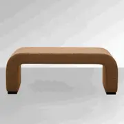Arch Bench Ottoman - Premium Terracotta Boucle