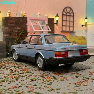 #爆品下殺#威利1:24沃爾沃 VOLVO 240 GL轎車合金汽車模型成品玩具