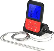Daseeme Digital BBQ Meat Instant Read Backlight LCD Food Cooking with Cook Timer Dual s Transmitter