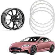 Rim Protector Alloy Wheel Protectors Car Wheel Rim Protector Ring Car Vehicle Wheel Rims Protectors Decor Strip 4 Pcs / 16-20In G20240113(Color:Red,Size:17in)(White,19in)