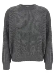 [Brunello Cucinelli] Brunello Cucinelli-Sparkling Maglioni Grigio-Donna M