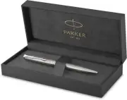 Parker Sonnet Ballpoint Pen, Stainless Steel with Palladium Trim, Black Ink