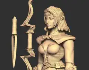 Female Elf Archer custom character kit for use with Mythic Legions 2.0 figures