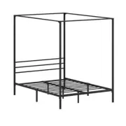 NNEED Metal Canopy Bed Frame Double Size Platform