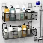 Bathroom Shower Caddy Shelf Corner Bath Storage Holder Self Adhesive AU