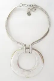 Bernard Bouhnik Metal Pointu's Paris Modernist Runway Collar Necklace