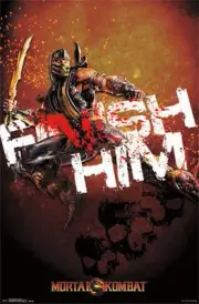 WARNER BROTHERS MORTAL KOMBAT FINISH HIM POSTER NEW 22x34 TRENDS 13299 FREE SHIP