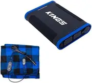 Kings 12ah Portable Lithium Power Pack + 12V Camping Electric Blanket Washable
