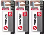 3 ~ VELCRO Brand Extreme Outdoor Medium Nylon Hook & Loop Fastener 4 in. L 2 pk