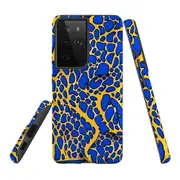 For Samsung Galaxy S21 Ultra Tough Protective Cover, Blue Frog