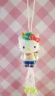 【震撼精品百貨】Hello Kitty 凱蒂貓~七國限定版手機吊飾-阿爾(綠)