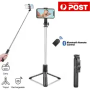 Unipod Selfie Stick Handheld Tripod Bluetooth Shutter For Samsung iPhone 16e 15