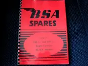 BSA Parts Book 1954-57 All B GROUP MODELS B31 B33 B34 RIGID PLUNGER & S/A BP42
